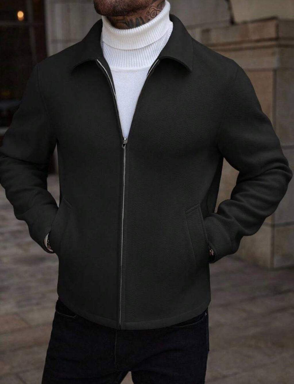 Elite Maison Luxury Zip Jacket – Modern Fit