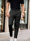 Elite Maison Tailored Black Pants